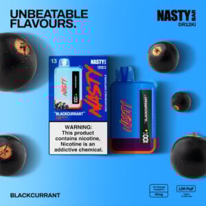 NASTY Bar DR12Ki Blackcurrant 💨 ‣ Disposable Vape ‣ 15€👍