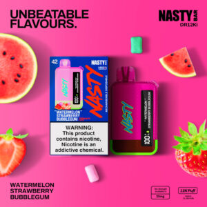 NASTY Bar DR12Ki Watermelon Strawberry Bubblegum 💨 ‣ 15€👍
