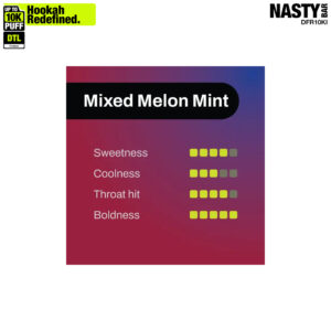 NASTY Hooqa DFR10Ki Shisha Mixed Melon Mint 💨 ‣ Disposable